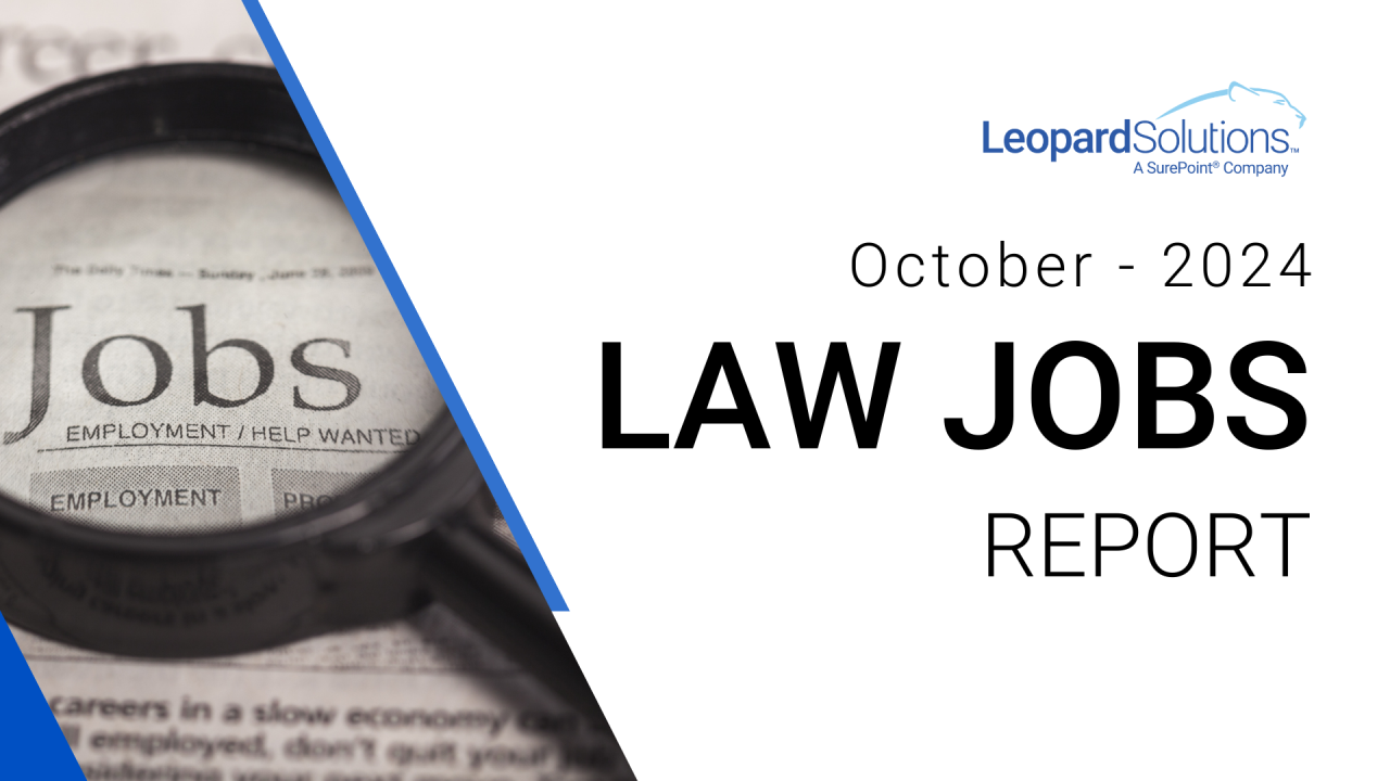 October Law Job Market Defies Broader Slowdown, but Senior Lateral Moves Decline Amid Economic Uncertainty